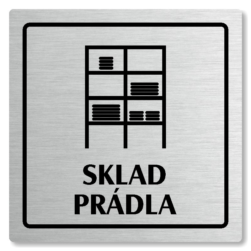 Sklad prádla, 80x80mm, stříbrná, Arizona